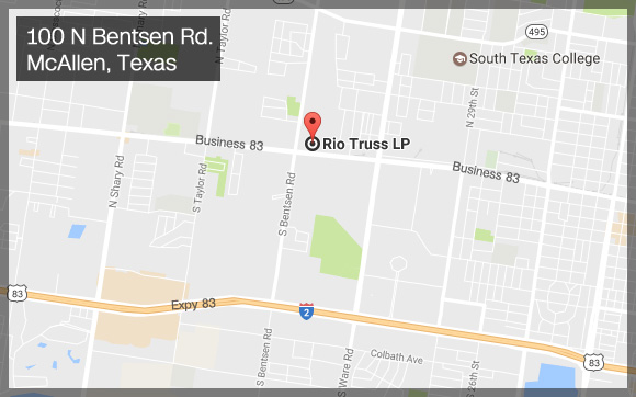 Rio Truss Location Map